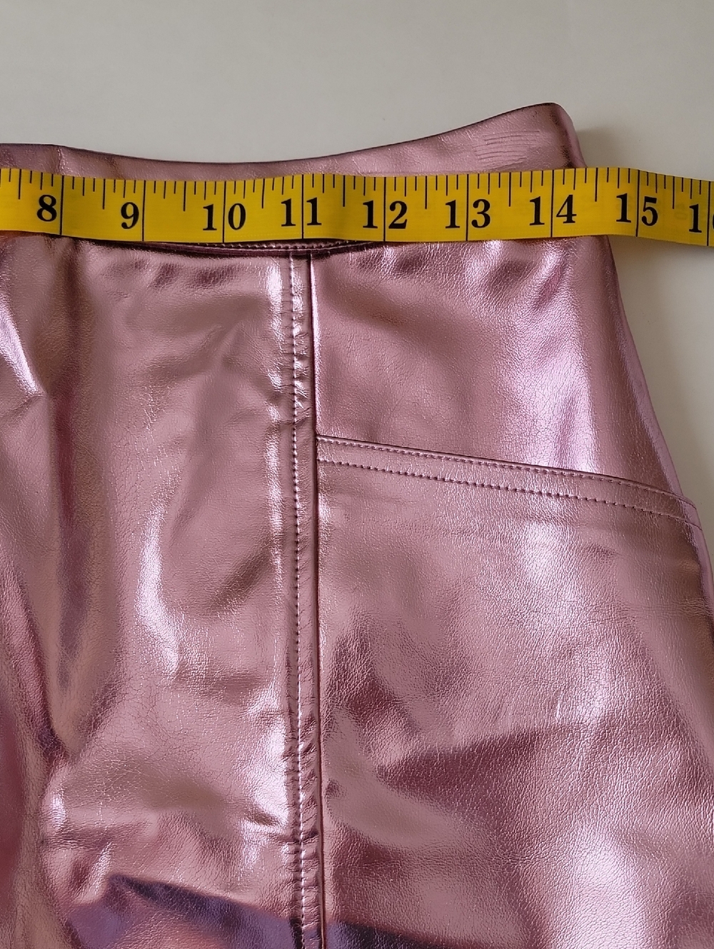 Art Class Girls Mini A‑Line Skirt Metallic Pink Size XL 14 · Shiny Finish - Picture 7 of 11